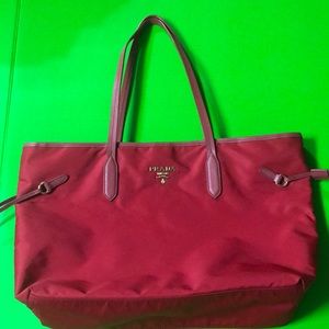 Authentic Prada Saffiano Nylon Tote Bag